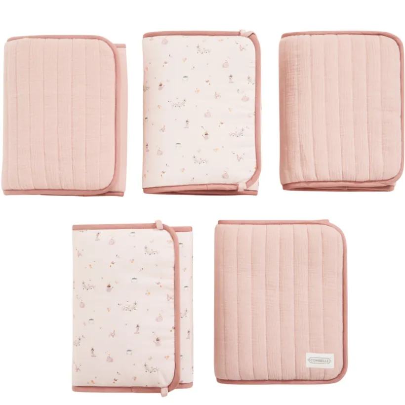 Lot de 5 protèges barreaux modulables Promenade Bucolique rose