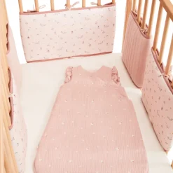 Lot de 5 protèges barreaux modulables Promenade Bucolique rose