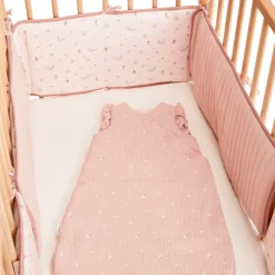 Lot de 5 protèges barreaux modulables Promenade Bucolique rose