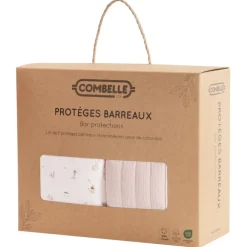Lot de 5 protèges barreaux modulables Promenade Bucolique rose