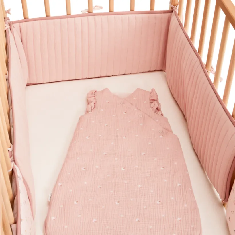 Lot de 5 protèges barreaux modulables Promenade Bucolique rose