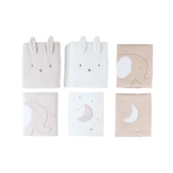 Lot de 6 protèges-barreaux pour lit et parc bébé Bali, Moka & Snow