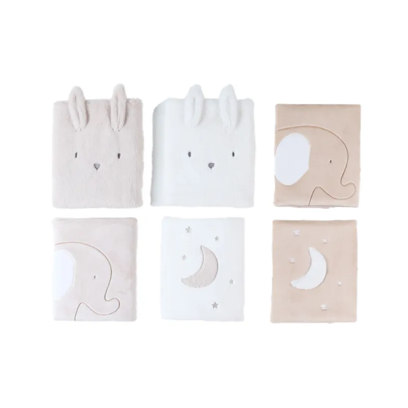 Lot de 6 protèges-barreaux pour lit et parc bébé Bali, Moka & Snow