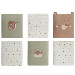 Lot de 6 protèges-barreaux scratchés Roi des Forêts
