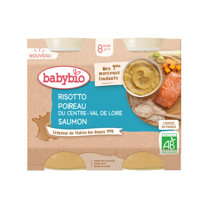 Lot de 2 risottos poireaux/saumon 200g