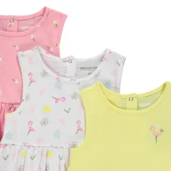 Lot de 3 robes débardeurs fantaisie pour bébé fille