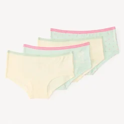 Lot de 4 shorties fantaisie à palmiers pour fille