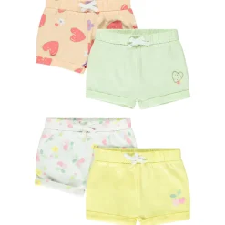 Lot de 4 shorts fantaisie en jersey slub pour bébé fille