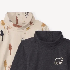 Lot de 2 sous-pulls à col roulé pour bébé garçon
