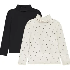 Lot de 2 sous-pulls à col roulé pour fille
