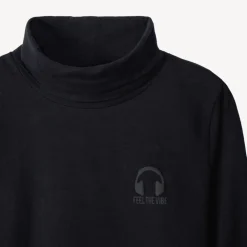Lot de 2 sous-pulls à col roulé unis avec puff print pour garçon
