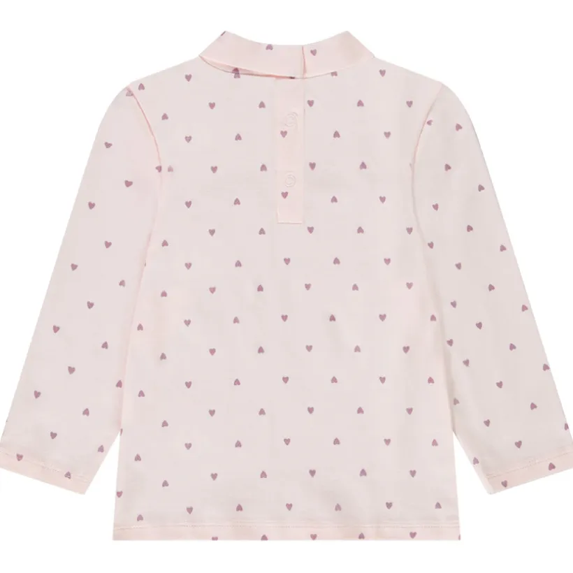Lot de 2 sous-pulls fantaisie col cheminée pour bébé fille