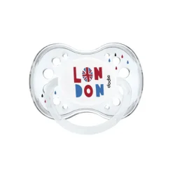 Lot de 2 sucettes anatomiques en silicone +18 mois - London