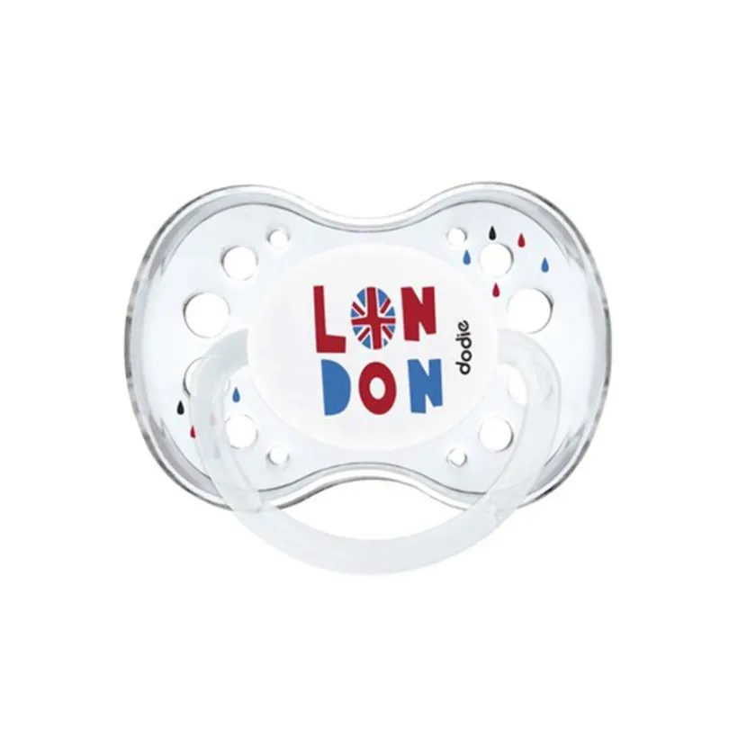 Lot de 2 sucettes anatomiques en silicone +18 mois - London