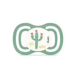 Lot de 2 sucettes anatomiques en silicone 18M+ extra fine F6 (modèle aléatoire)