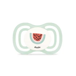 Lot de 2 sucettes anatomiques en silicone 18M+ extra fine F6 (modèle aléatoire)
