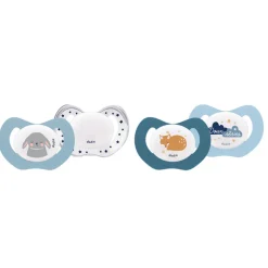 Lot de 2 sucettes Mixte Animaux +6m