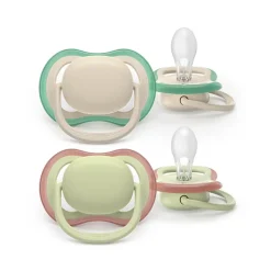 Lot de 2 sucettes silicone 6-18M Ultra Air unies