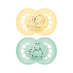 Lot de 2 sucettes silicone Original 18M+ nature (modèle aléatoire)