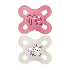 Lot de 2 sucettes silicone Original 0-2M (modèle aléatoire)