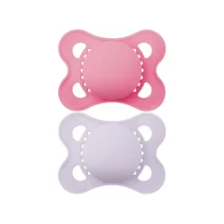 Lot de 2 sucettes silicone Original 2-6M tendance (modèle aléatoire)