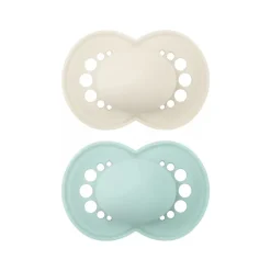 Lot de 2 sucettes silicone Original 6M+ tendance (modèle aléatoire)