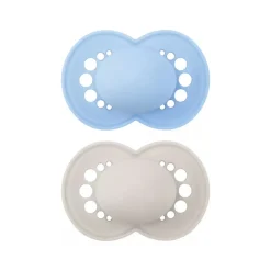 Lot de 2 sucettes silicone Original 6M+ tendance (modèle aléatoire)