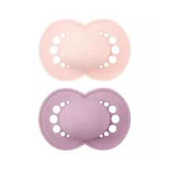Lot de 2 sucettes silicone Original 18M+ tendance (modèle aléatoire)
