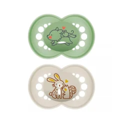 Lot de 2 sucettes silicone Original 6M+ collection nature (modèle aléatoire)