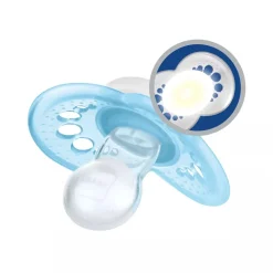 Lot de 2 sucettes silicone Original Nuit 6M+ animaux (modèle aléatoire)