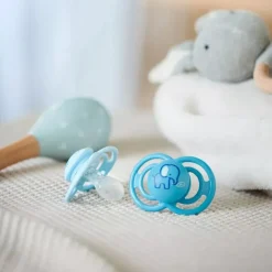 Lot de 2 sucettes silicone Perfect 18M+ animaux (modèle aléatoire)