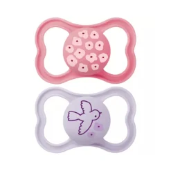 Lot de 2 sucettes silicone Suprême 6M+ (modèle aléatoire)