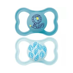 Lot de 2 sucettes silicone Suprême 6M+ (modèle aléatoire)
