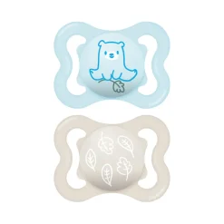 Lot de 2 sucettes silicone Suprême 2-6M (modèle aléatoire)