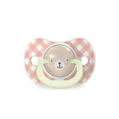 Lot de 2 sucettes silicone SX Pro 0-6M Wild&Free jour/nuit rose