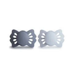 Lot de 2 sucettes silicone T1 Lucky Slate/Powder Blue