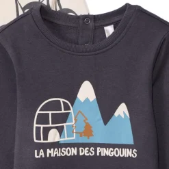 Lot de 3 sweats molleton fantaisie pour bébé garçon