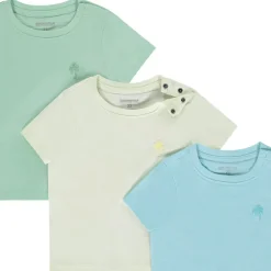 Lot de 3 t-shirts manches courtes unis pour bébé garçon