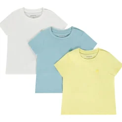 Lot de 3 t-shirts manches courtes unis pour bébé garçon