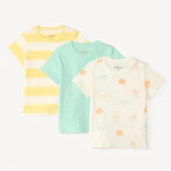 Lot de 3 t-shirts manches courtes fantaisie pour bébé garçon