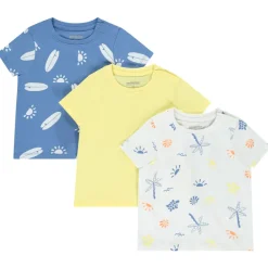 Lot de 3 t-shirts manches courtes fantaisie pour bébé garçon