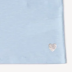 Lot de 3 t-shirts manches courtes print cœur pour fille