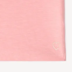 Lot de 3 t-shirts manches courtes print cœur pour fille