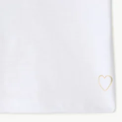 Lot de 3 t-shirts manches courtes print cœur pour fille