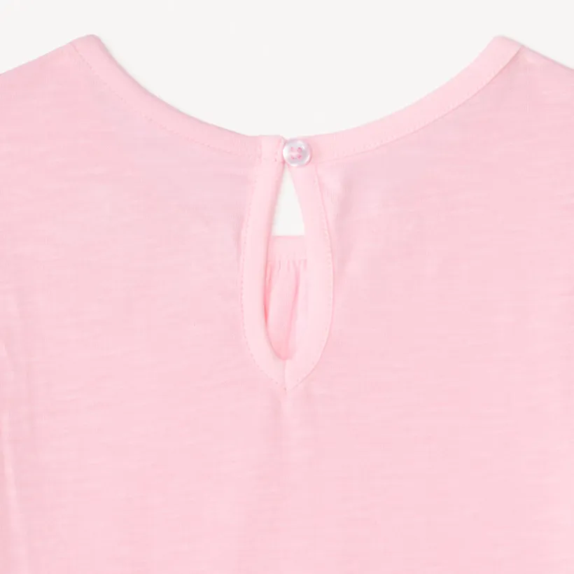 Lot de 3 t-shirts manches courtes unis pour bébé fille