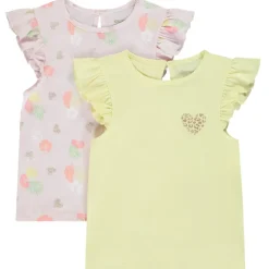 Lot de t-shirts manches courtes fantaisie pour bébé fille