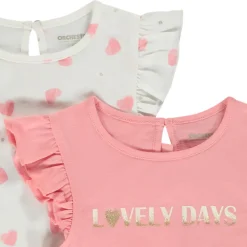 Lot de t-shirts manches courtes fantaisie pour bébé fille