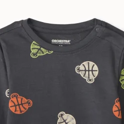 Lot de 2 t-shirts manches longues fantaisie pour bébé garçon