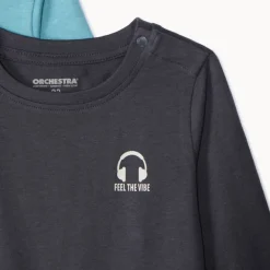 Lot de 3 t-shirts manches longues printé pour bébé garçon