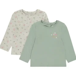 Lot de 2 t-shirts manches longues fantaisie pour bébé fille